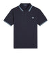 fred perry polo twin tipped uomo m12 navy blu 9956459