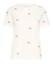 ichi t shirt donna 20122502 cloud dancer w pink yarrow bianco 3432361
