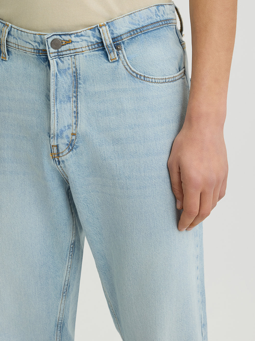 Liu Jo Jeans Straight Uomo QA5287D0257 Den.blue Stbl Real W - Denim