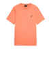 lyle scott t shirt plain uomo ts400vog coral stand arancione 5155477