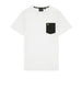 lyle scott t shirt contrast pocket uomo ts831vog white jet black bianco 3670834