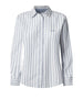 pepe jeans camicia casual clever donna pl305002 blu 8836785