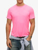 superdry t shirt uomo m1012140a washed dry fluro pink rosa 3599163
