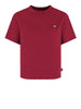 dickies t shirt oakport boxy ss tee donna dk0a4y8l bordeaux 161830477