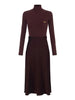 elisabetta franchi vestito midi merlot donna am06b56e2 merlot bordeaux 163109513