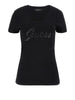 guess t shirt embro script logo donna w5yi46j1314 jet black a996 nero 160520110