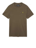 lyle scott t shirt plain uomo ts400vog olive verde 161150122