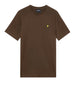 lyle scott t shirt uomo ts400vog deep sepia marrone 167716531