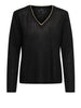 only t shirt donna 15365361 black ligt gold glitter neckli nero 168812713