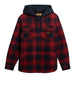 superdry camicia casual hooded check uomo m4011032a over ombre red rosso 166170867