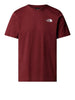 the north face t shirt uomo nf0a87np bordeaux 164445298