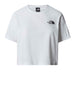 the north face t shirt cropped donna nf0a87u4 bianco 166995645