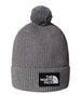 the north face berretto logo box pom unisex nf0a8chf mediumgryhtr grigio 166844869