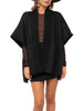 twin set poncho donna 252to5420 nero 165840107