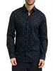 armani exchange camicia casual uomo xm000625af13184 ax cross logo deep n blu 167894760