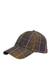 barbour berretto con visiera telfield tartan uomo mha0910 classic verde 160930637