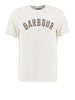 barbour t shirt berwick tartan uomo mts1562 whisper white bianco 163833884