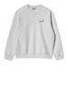 carhartt felpa unisex i025475 ash heather grigio 160819987