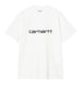 carhartt t shirt unisex i035700 white black bianco 164072681
