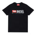 diesel t shirt da bambino j0247500yi9 nero 162407298