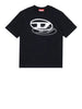 diesel t shirt da bambino j0260100yi9 nero 168928714