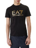 ea7 t shirt uomo 7m001412af22264 black gold nero 164404804