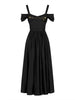 elisabetta franchi vestito midi vestito longuette donna ab92161e2 nero 169009638