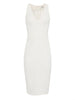 elisabetta franchi vestito midi donna ab94162e2 avorio 163502941