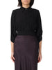 elisabetta franchi camicia casual camicia crop donna ca14761e2 nero 160015105