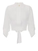 elisabetta franchi camicia casual camicia crop donna ca14761e2 avorio 160189828