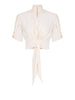 elisabetta franchi blusa crop burro donna ca15862e2 burro avorio 169794233
