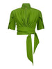 elisabetta franchi blusa crop aloe donna ca15862e2 aloe verde 168332753