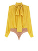 elisabetta franchi camicia casual camicia body donna cb00661e2 sun giallo 161204367