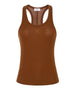 elisabetta franchi canotta cuoio donna cn77b61e2 cuoio marrone 169917610