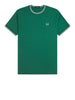 fred perry t shirt twin tipped uomo m1588v sptgrn ltic ltic verde 160198810
