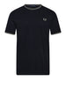 fred perry t shirt twin tipped uomo m1588v navy seagrass blu 165791990