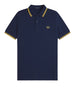 fred perry polo twin tipped uomo m3600p tnsbl lmnbarley blu 166391825