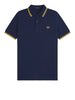 fred perry polo twin tipped uomo m3600p tnsbl lmnbarley blu 166391825