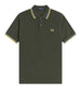 fred perry polo twin tipped uomo m3600p hntngr lgic lmnb verde 163011518