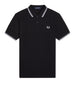 fred perry polo twin tipped uomo m3600p black nero 168169732