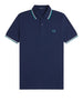 fred perry polo twin tipped uomo m3600p tnsbl snwht dpmt blu 163327946