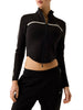guess felpa zip donna v6gq04k2911 jet black a996 nero 169831859