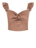 guess top rossana donna w6gh92w2383 cognac glass marrone 164587162