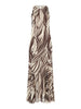 guess vestito longuette serafina donna w6gk13k2943 wild escape print marrone 163912998