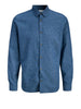 jack e jones camicia casual summer linen uomo 12289174 navy blazer blu 167936690
