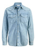 jack e jones camicia jeans uomo 12289219 denim 163237391