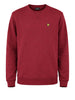 lyle scott felpa uomo ml424vog oxblood red rosso 160678267