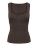 only canotta donna 15373256 chocolate martini dtm button marrone 166564775