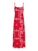 only vestito longuette ambel strap donna 15373638 racing red red bandana rosso 165509901