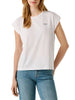 pepe jeans t shirt bloom donna pl504821 white bianco 163553230